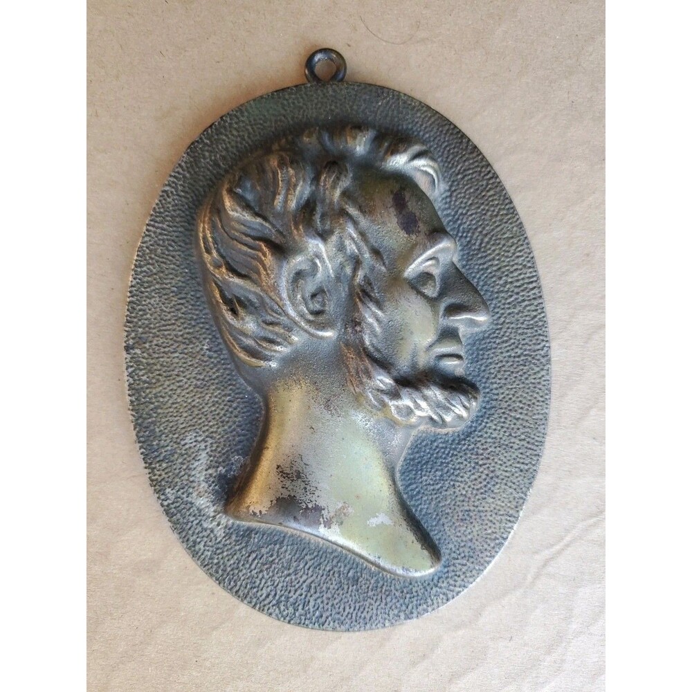 Antique 1909 Abraham Lincoln Centennial Plaque Chicago Hardware Foundry Co Bronz